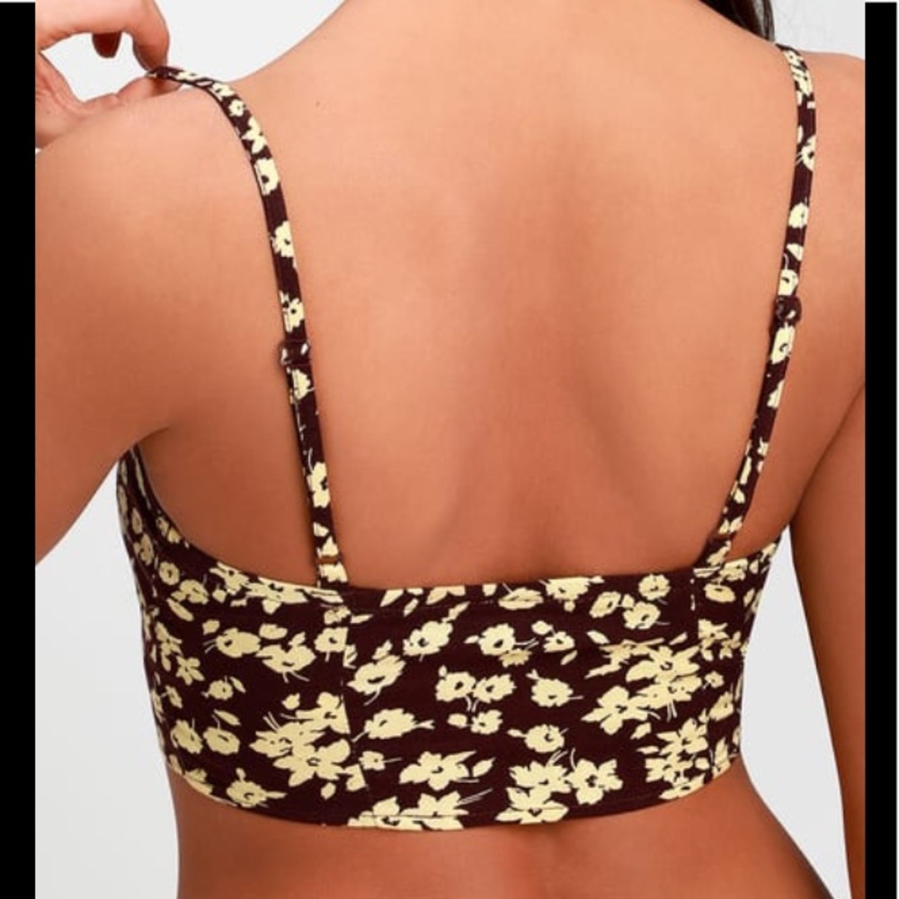 Beautiful NWT Free People floral brami/crop top! - Picture 3 of 8